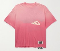 USO T-Shirt aus Baumwoll-Jersey mit Logoapplikation und Print