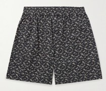 Vataya Shorts aus bedruckter Baumwollpopeline