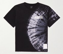 Distressed Logo-Print MothTech Cotton-Jersey T-Shirt
