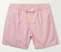 Gerade geschnittene, mittellange Badeshorts