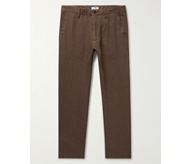 Karl 1196 schmal zulaufende Chino aus Leinen