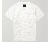 Camouflage-T-Shirt aus Baumwoll-Jersey mit Logoprint