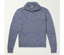Wool, Mohair and Silk-Blend Half-Zip Sweater