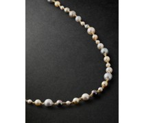 Pnina Perlenkette mit Details aus Gold