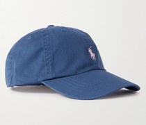 Baseballkappe aus Baumwoll-Twill mit Logostickerei