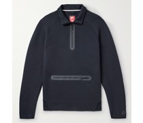 Sweatshirt aus Jersey aus einer Baumwollmischung mit kurzem Reißverschluss