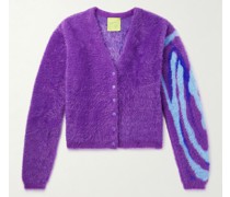 Quil Lemons Cardigan aus strukturiertem Strick