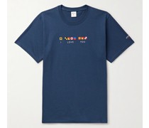 I Love You T-Shirt aus Baumwoll-Jersey mit Print
