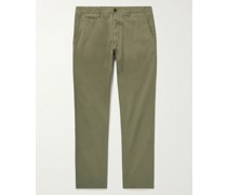 Schmal zulaufende Chino aus Biobaumwoll-Twill