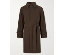 Belted Cotton-Canvas Trench Coat