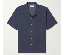 Road Convertible-Collar Polka-Dot Cotton-Blend Shirt