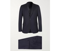 A Suit To Travel In Soho dunkelblauer Anzug aus Wolle mit schmaler Passform