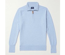 Oxton Pullover aus Kaschmir mit kurzem Reißverschluss