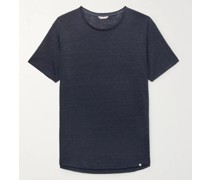 OB-T Slim-Fit Slub Linen-Jersey T-Shirt