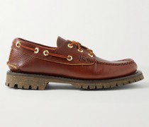 Full-Grain Leather Boat Shoes