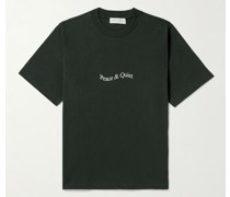 Wordmark T-Shirt aus Baumwoll-Jersey mit Logoprint