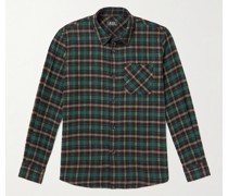 Checked Cotton-Blend Flannel Overshirt