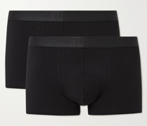 Two-Pack Stretch-Cotton Boxer Briefs