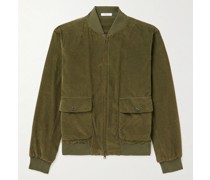 Cotton-Blend Corduroy Bomber Jacket