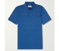 Cotton-Piqué Jacquard Polo Shirt