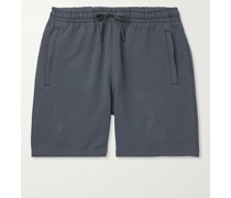 + Pharrell Williams Straight-Leg Logo-Embroidered Cotton-Jersey Shorts