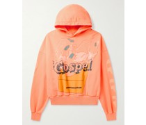 Gospel Hoodie aus Baumwoll-Jersey mit Glitter-Finish
