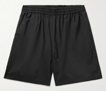 Easy gerade geschnittene Shorts aus einer Baumwoll-Nylon-Mischung