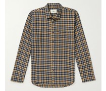 Clean Cuff Checked Brushed-Cotton Shirt