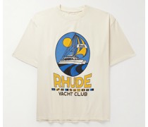 Yacht Club T-Shirt aus Baumwoll-Jersey mit Logoprint