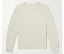 Slim-Fit Ribbed Cotton Sweater