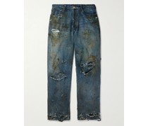 Super Destroyed weit geschnittene Jeans