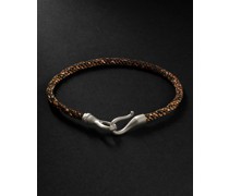 Life Armband aus Kordel und Weißgold