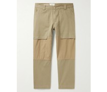 + Architectural Association Tapered Ripstop-Panelled Cotton-Twill Trousers