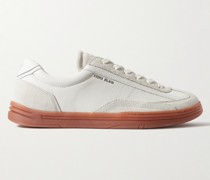 Rock Sneakers aus Leder mit Velourslederbesätzen