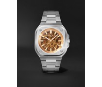 BR 05 Skeleton Gold Automatic 40 mm Uhr aus Edelstahl, Ref.-Nr. BR05A-CH-SKST/SST