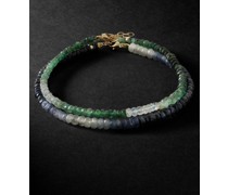Arizona Ombre Set aus zwei Armbändern mit Details aus 14 Karat Gold, Smaragden und Saphiren