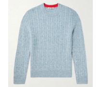 Pilly Cable-Knit Merino Wool-Blend Sweater
