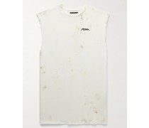 Dirty Punk ärmelloses Sweatshirt aus Jersey aus einer Baumwollmischung in Distressed-Optik