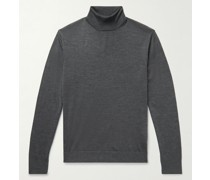 Casper Rollkragenpullover aus einer Merinowoll-Seidenmischung