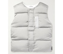 Quilted Crinkled-Shell Down Gilet