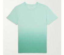 Rufus T-Shirt aus Baumwoll-Jersey in Dip-Dye-Färbung