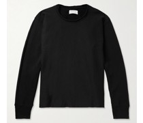 Sweatshirt aus Baumwoll-Jersey in Distressed-Optik