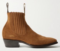 Pancho Chelsea Boots aus Veloursleder