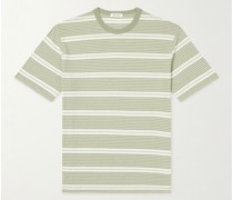 Johannes T-Shirt aus gestreiftem Jersey aus einer Baumwollmischung