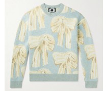 + Karen Kilimnik Pullover aus Jacquard-Strick aus einer Wollmischung