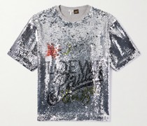 + Paula's Ibiza T-Shirt aus einer Baumwollmischung mit Pailletten