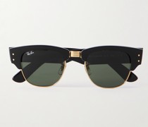 Mega Clubmaster Sonnenbrille mit D-Rahmen aus Azetat