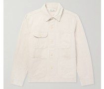 Hemdjacke aus Canvas aus einer Leinen-Baumwollmischung