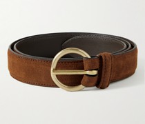 Gürtel aus Veloursleder, 3 cm