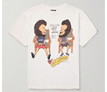 + BAPE T-Shirt aus Baumwoll-Jersey mit Print